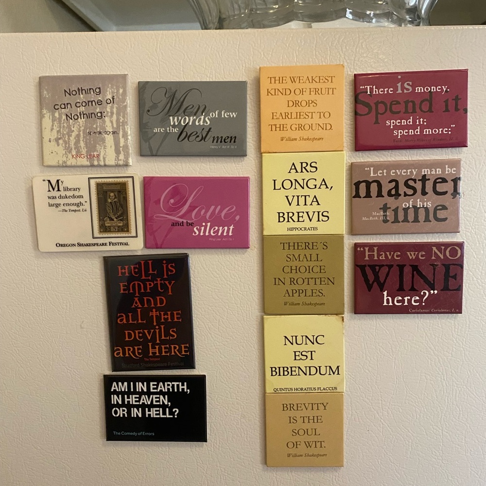 SHAKESPEARE QUOTES MAGNET BUNDLE 14